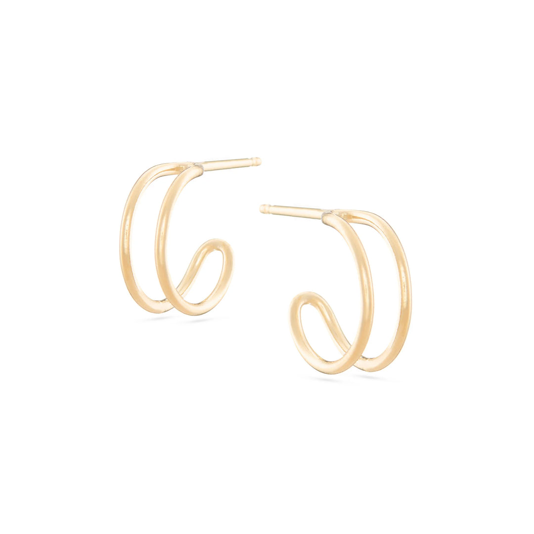 Helio Hoop Earrings - Gold